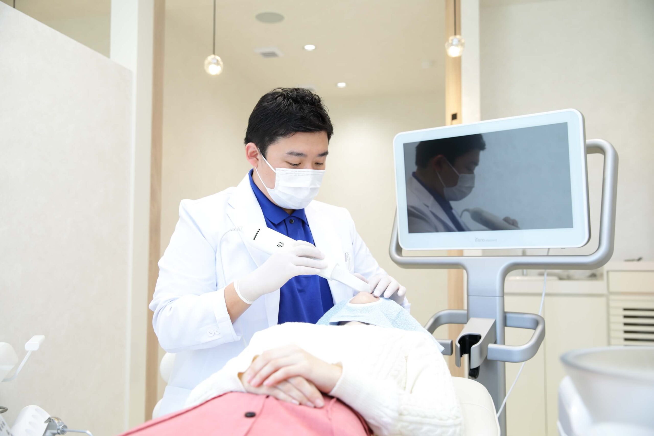 不快感もなく、高精度の歯型データを瞬時に取ることが可能