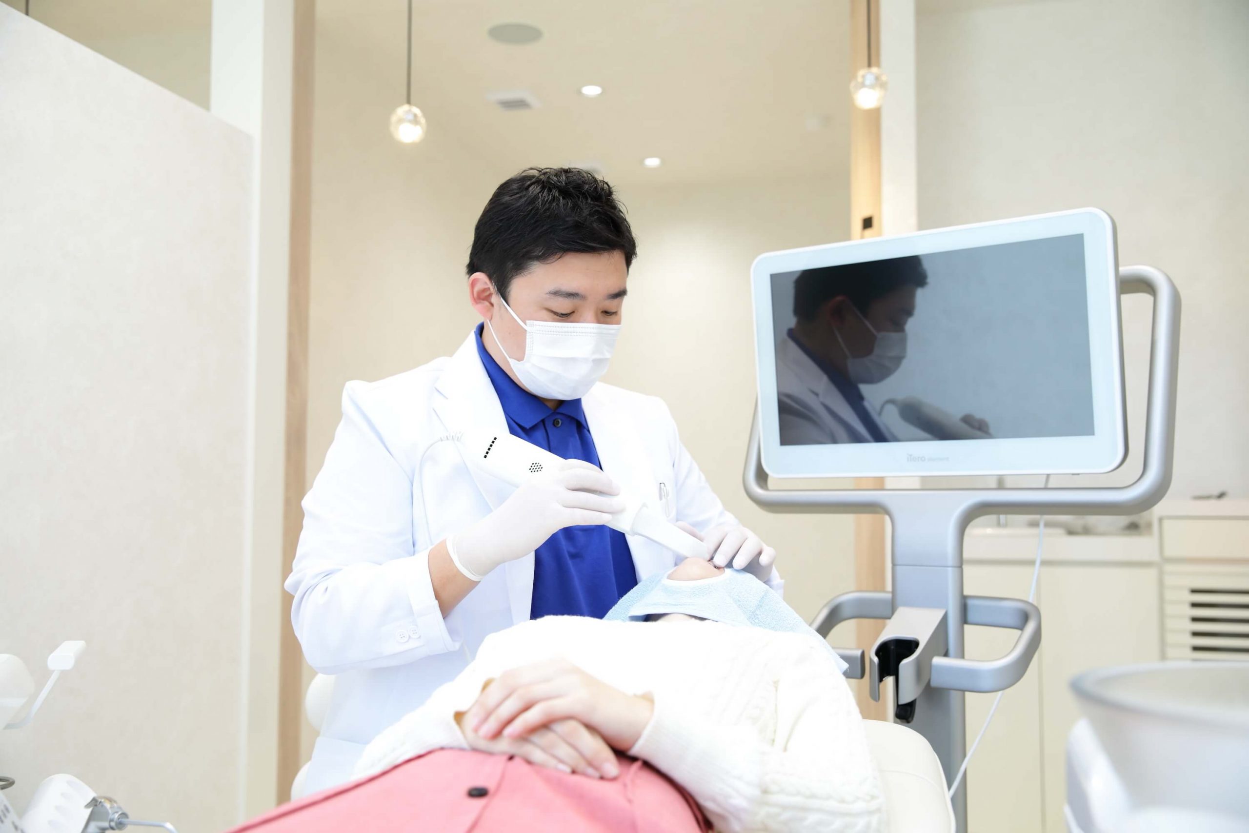 不快感もなく、高精度の歯型データを瞬時に取ることが可能